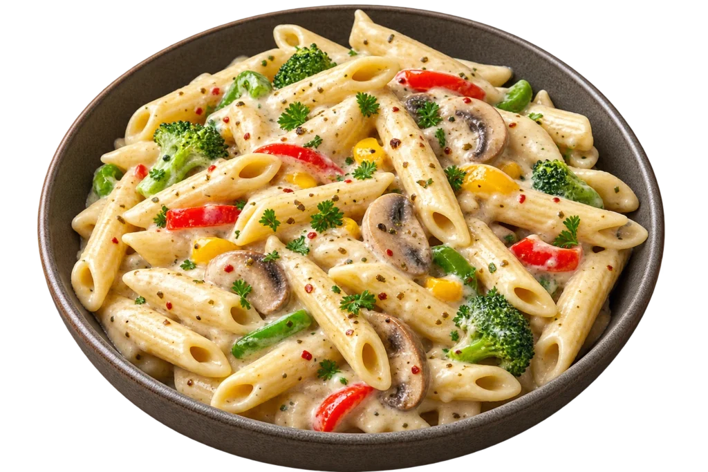 white sause pasta